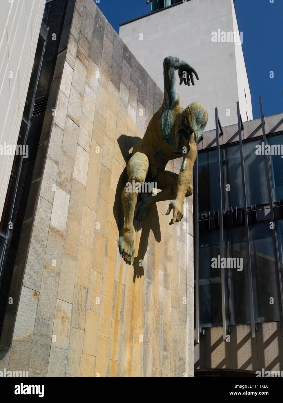 River Tyne God sculpture, Newcastle Civic Centre, England sculptor