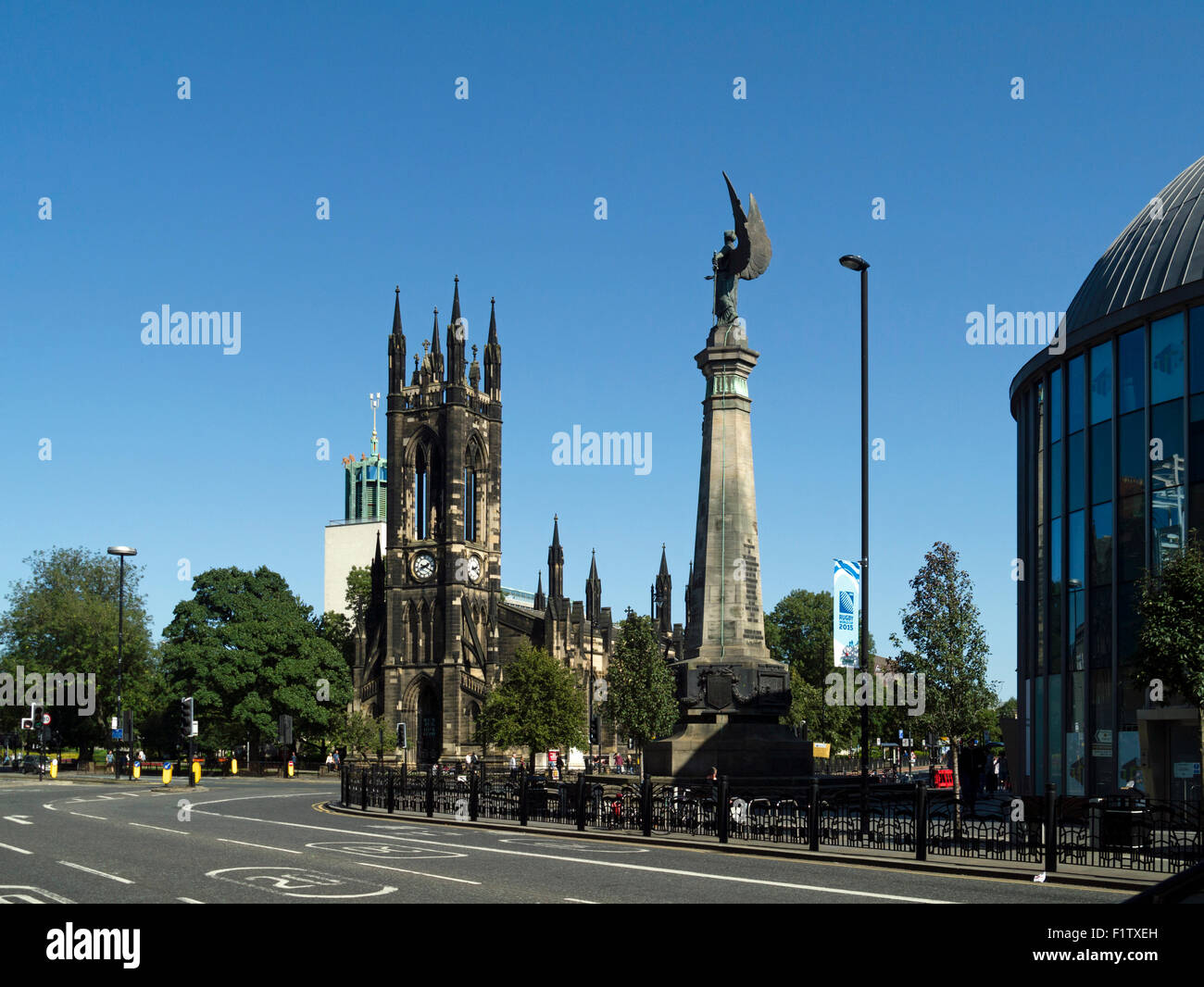 St Thomas Church Haymarket Newcastle upon Tyne and Boer War memorial
