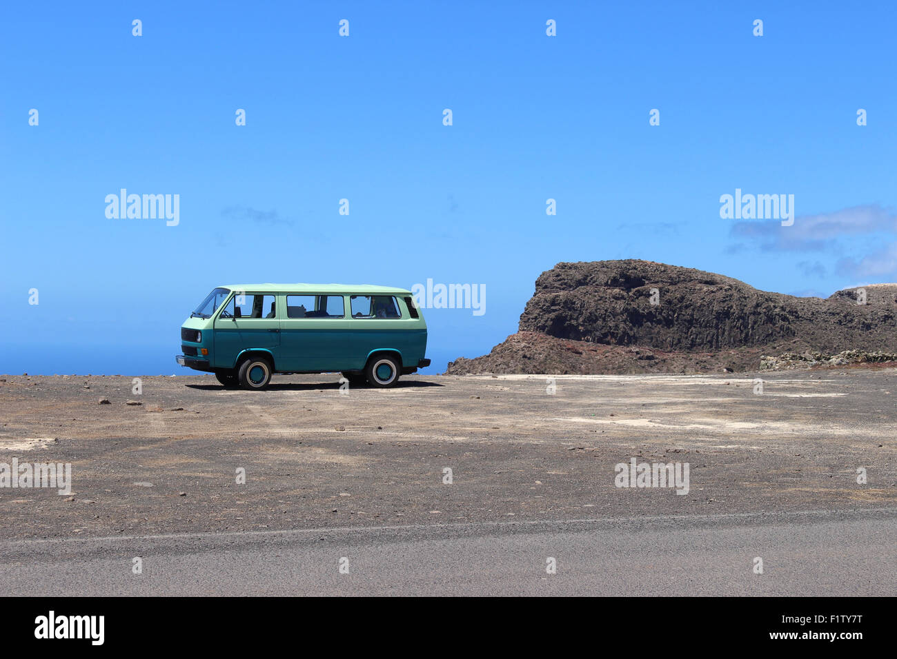 Lanzarote Camper Van Stock Photo - Alamy