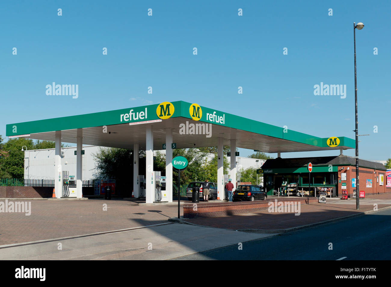 Morrisons fuel station hires stock photography and images Alamy