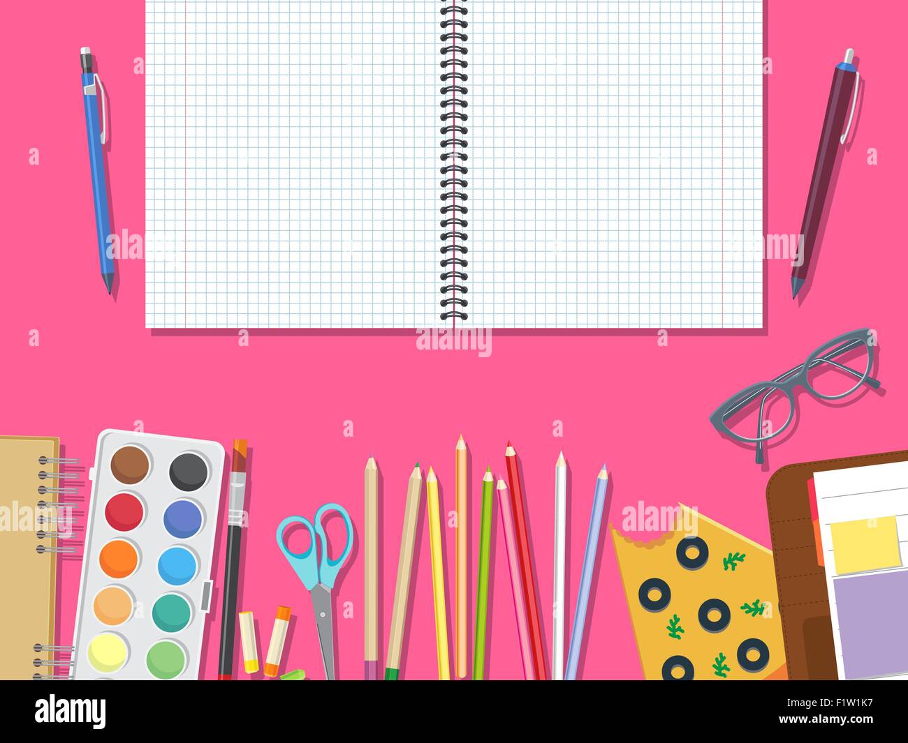 Back to school vector illustration Stock Vector Image & Art - Alamy