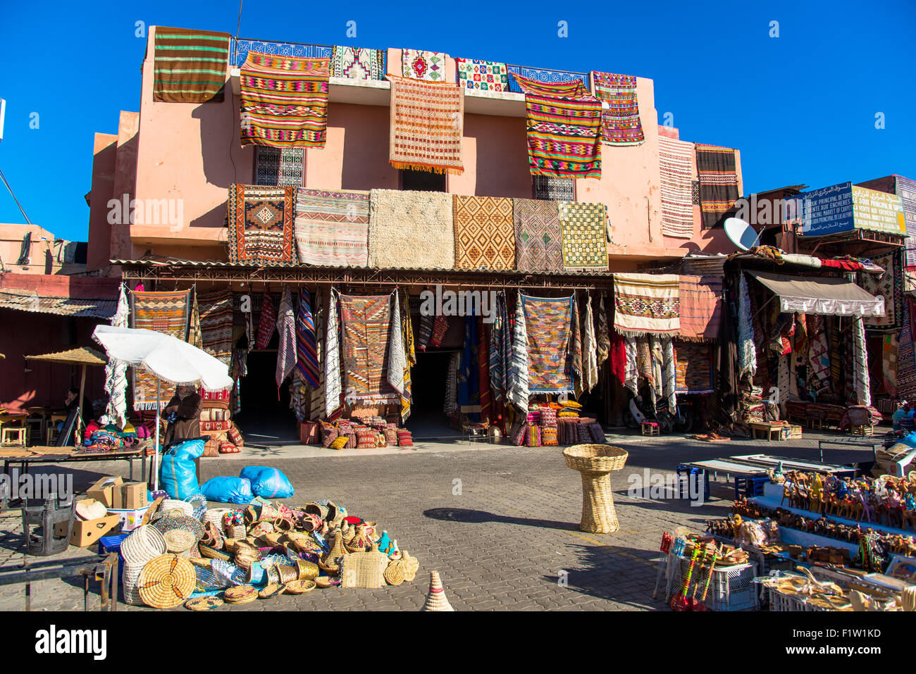 shops at rahba kedima in marrakesh maroc Stock Photo