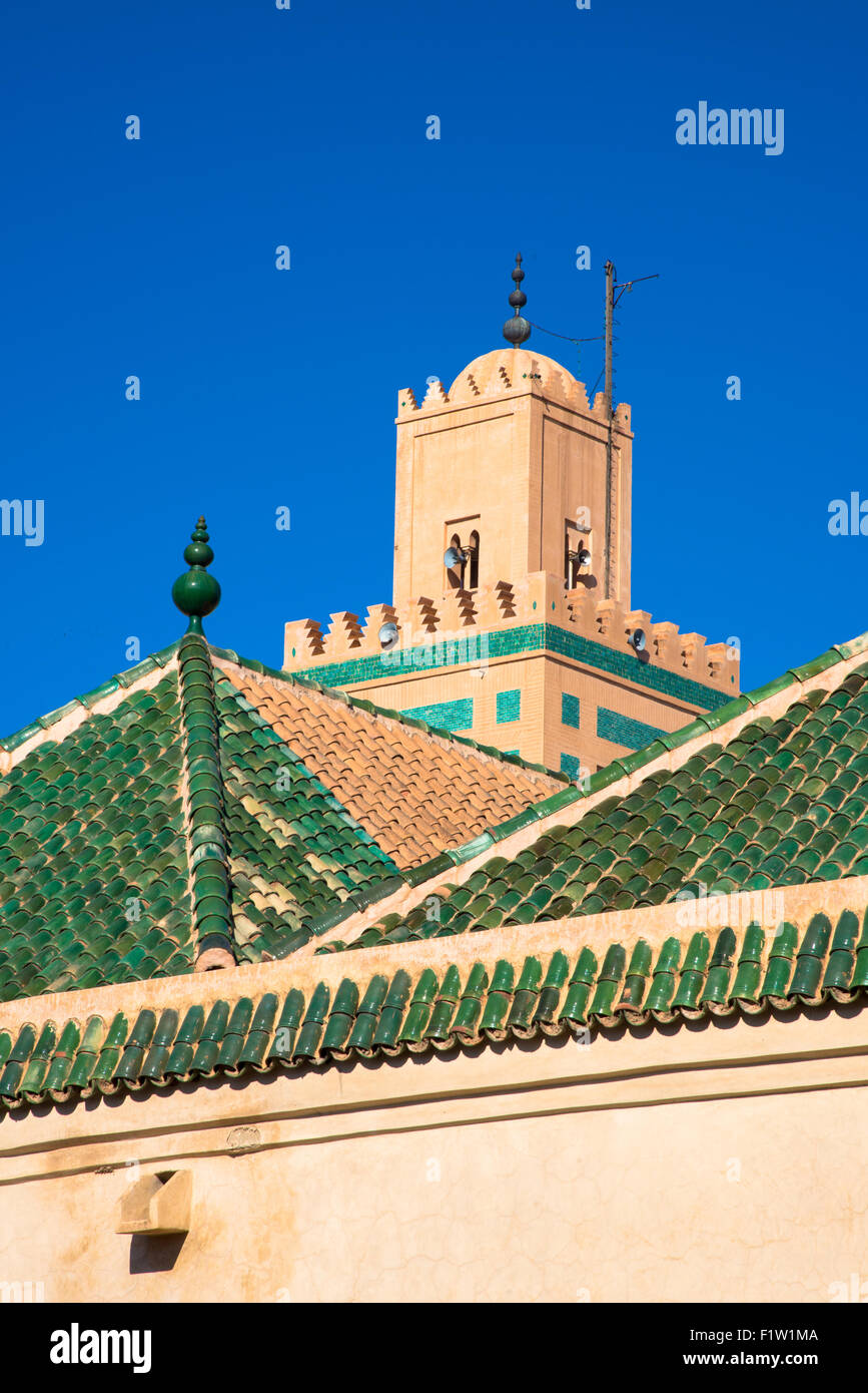 ali ben youssef mosque in marrakech maroc Stock Photo