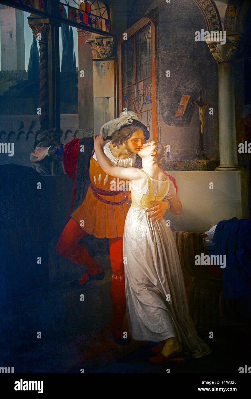 The Last Kiss of Romeo and Juliet Villa Carlotta Lake Como Lombardy Italy Stock Photo