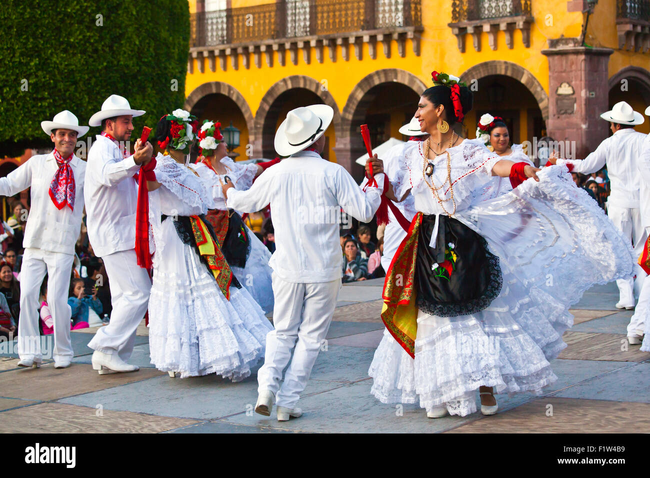 DANCERS perform in the Jardin or Central Square during the annual FOLK ...