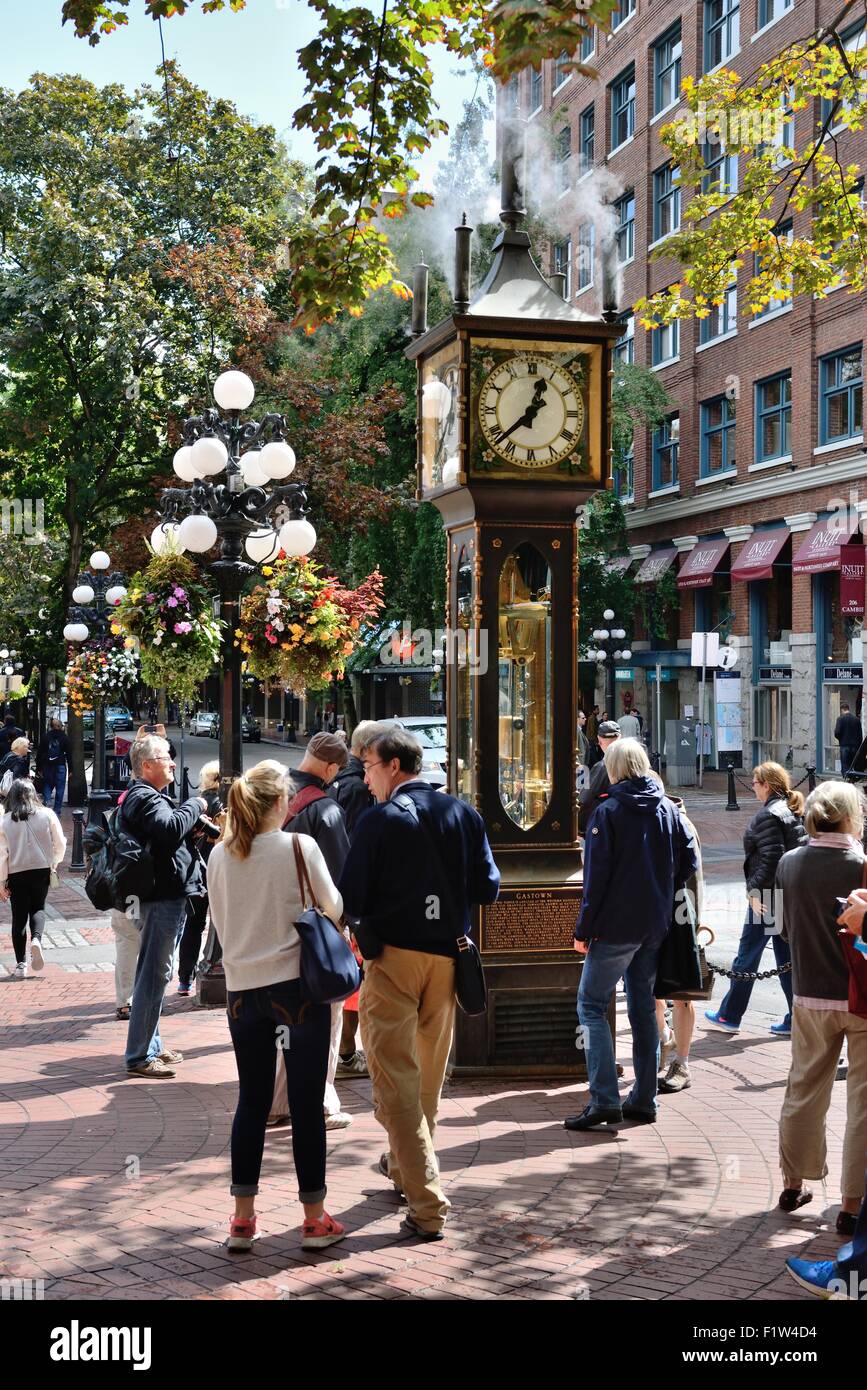 Gastown steam clock vancouver, bc hires stock photography and images