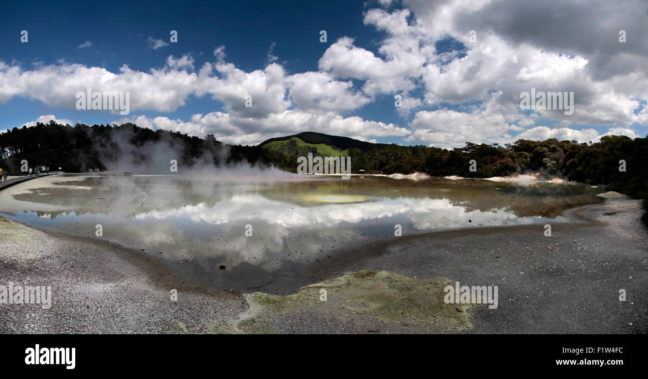 Wai-o-Tapu geothermal area in Rotorua, North Island, New Zealand Stock Photo