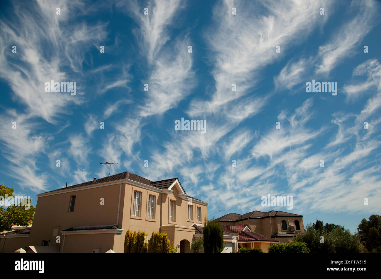Cirrus Cloud Formation Stock Photo