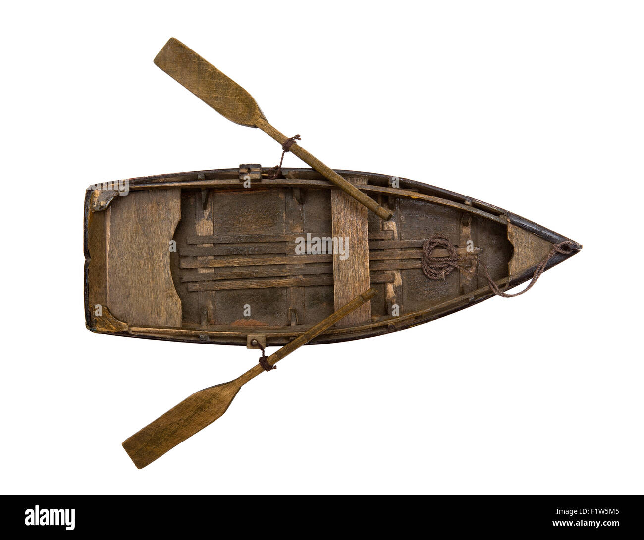 Old wooden fishing boat Cut Out Stock Images & Pictures - Alamy