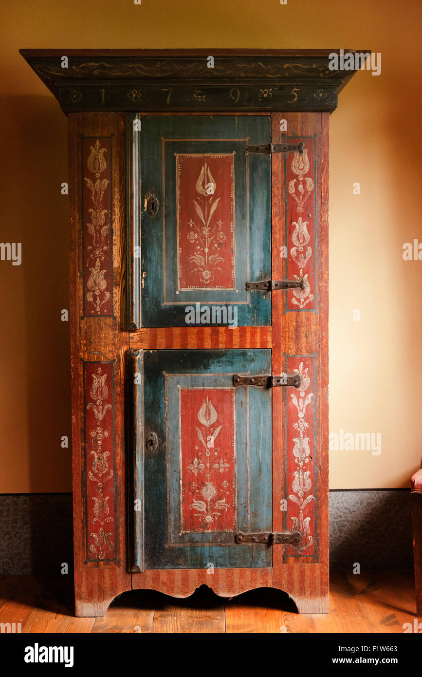 An Ornate Wardrobe In Goethe S House Now A Museum In Weimar Stock