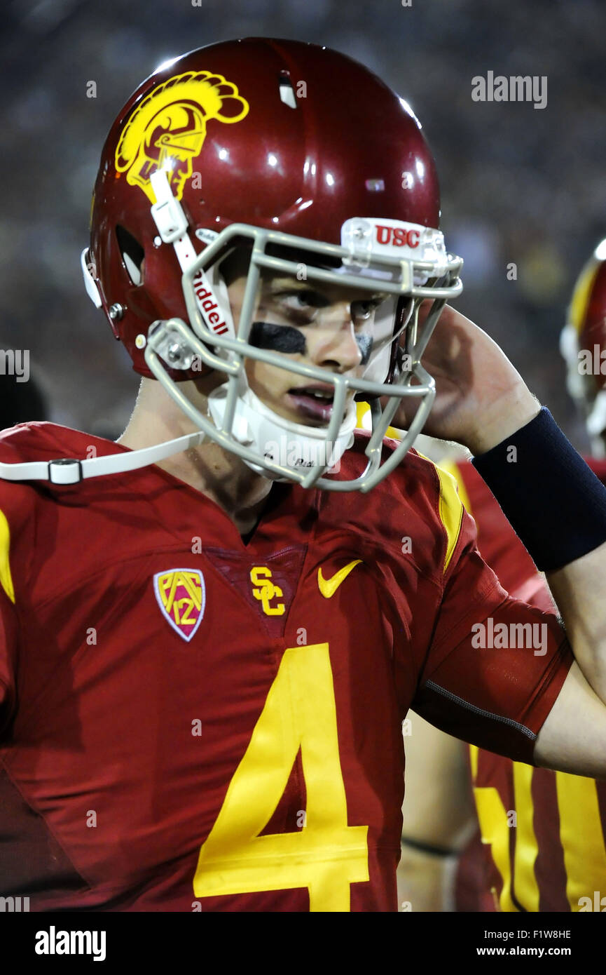 Los Angeles, CA, USA. 05th Sep, 2015. Max Browne of the USC Trojans in