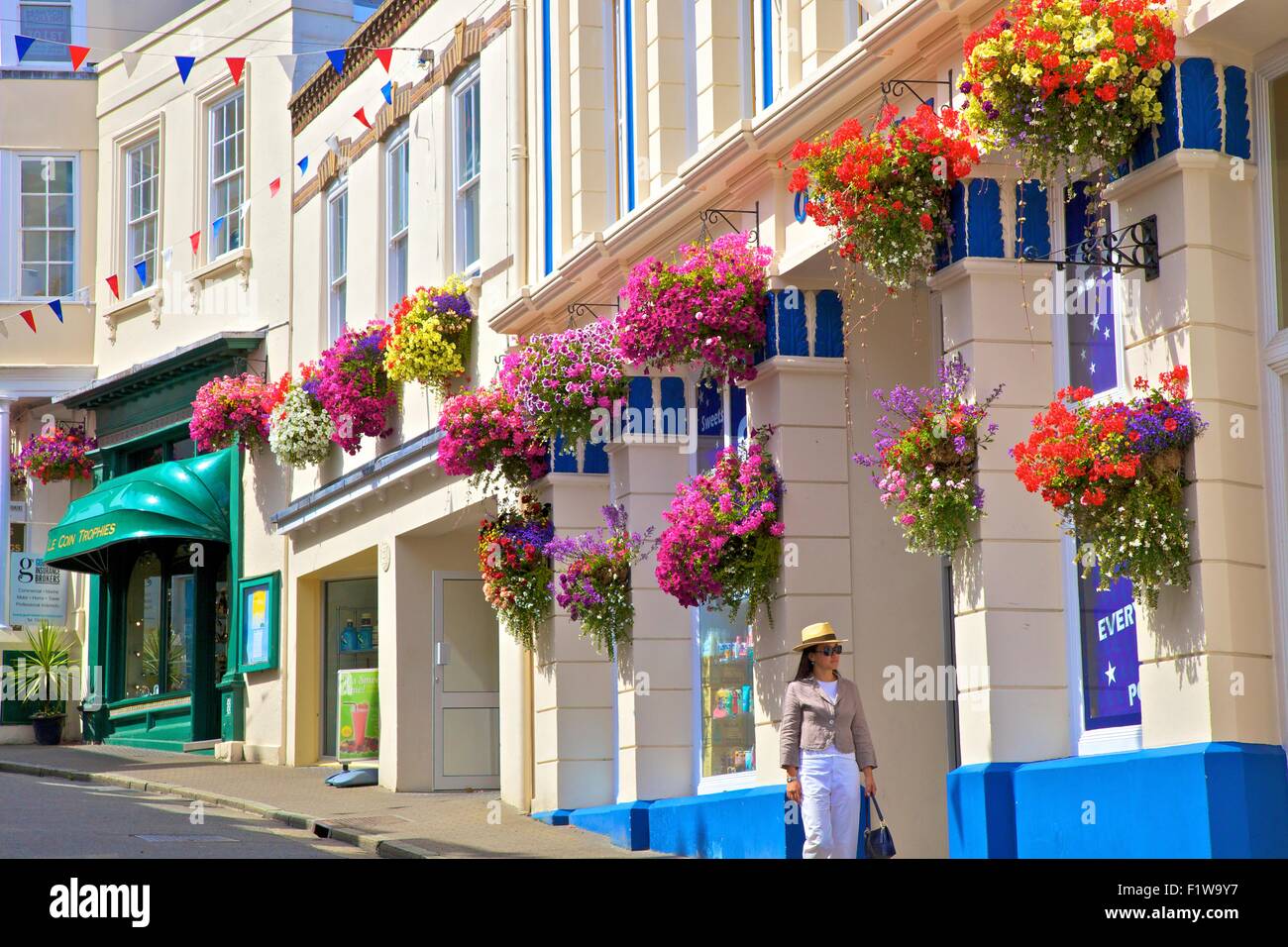 Shopping, St. Peter Port, Guernsey, Channel Islands Stock Photo Alamy