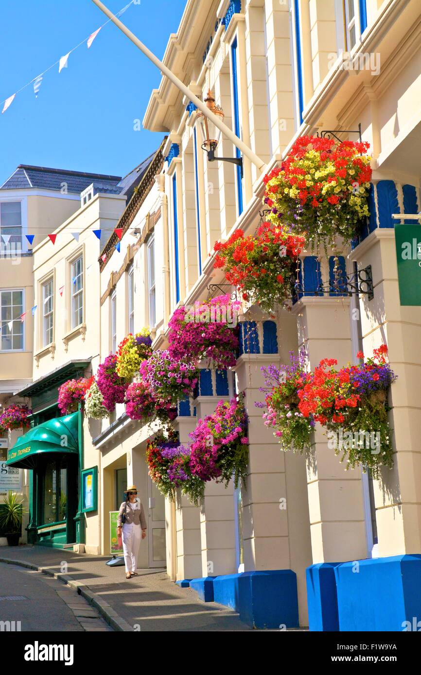 Shopping, St. Peter Port, Guernsey, Channel Islands Stock Photo Alamy