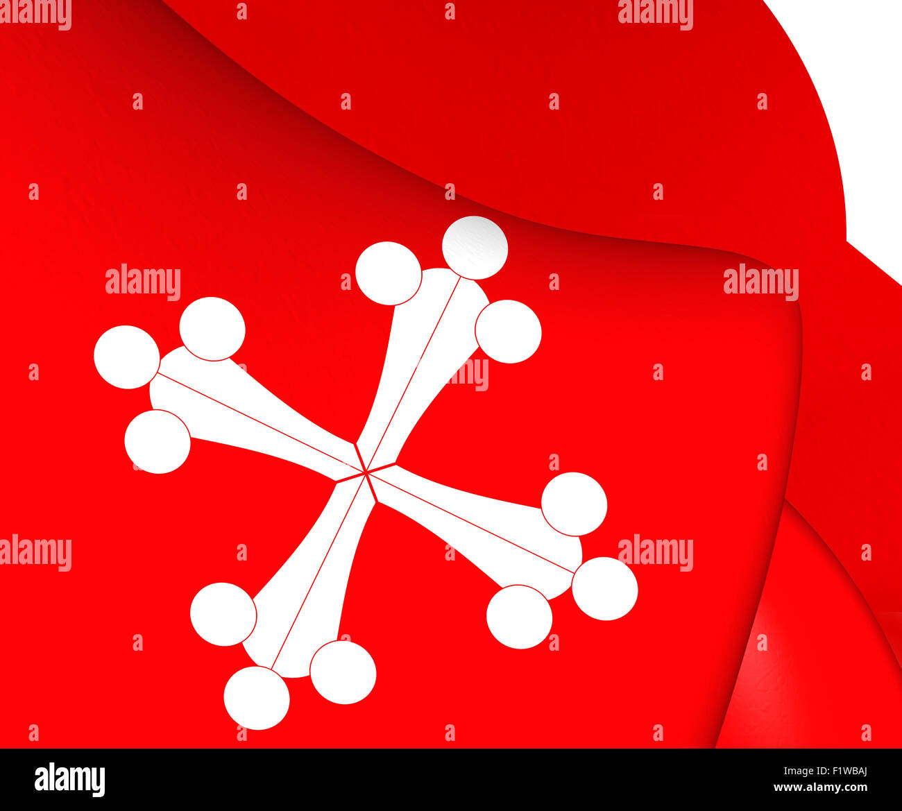 Republic of Pisa Flag. Close Up Stock Photo - Alamy