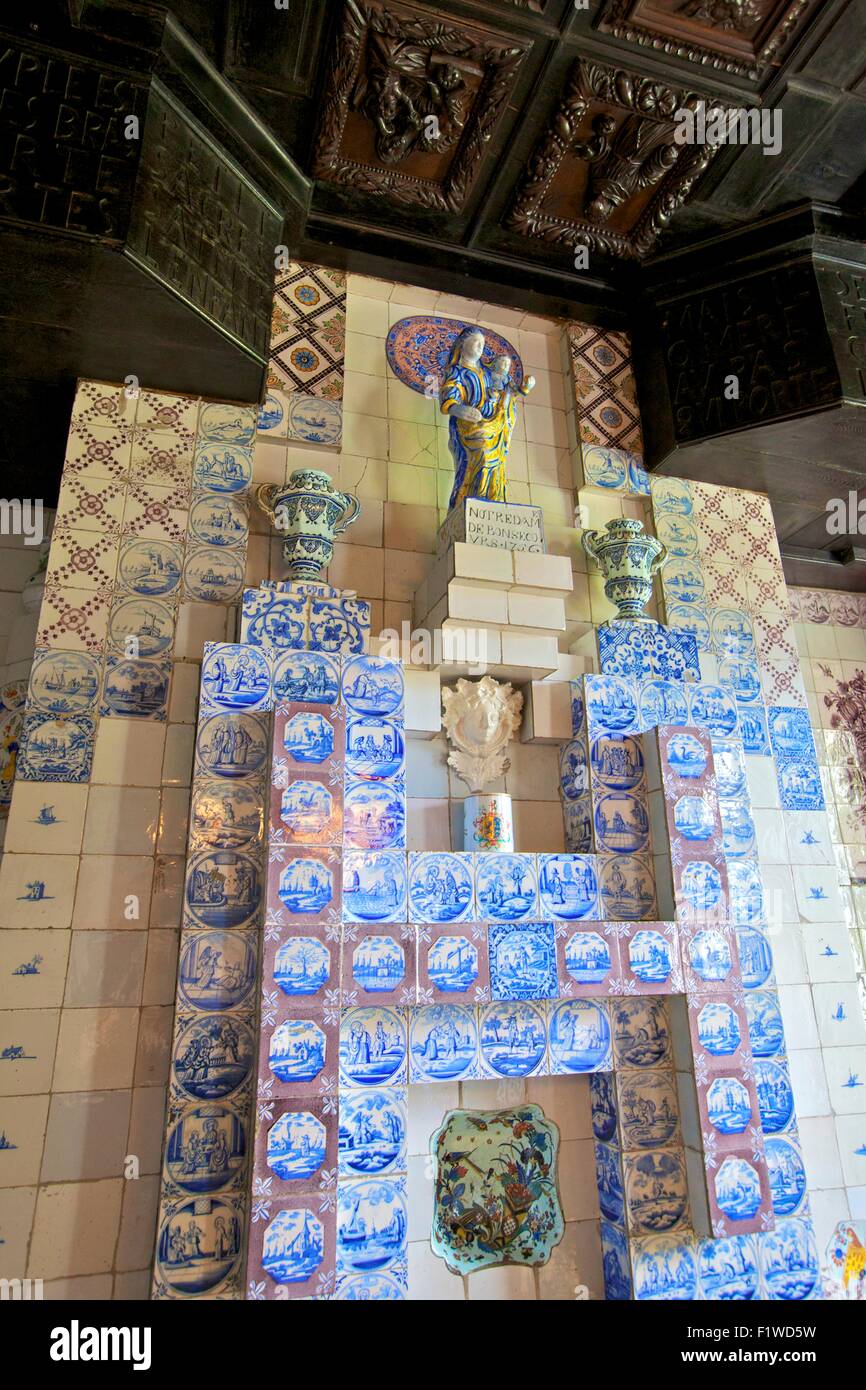 Detail In Dining Area, Hauteville House, Victor Hugo's House, St. Peter Port, Guernsey, Channel