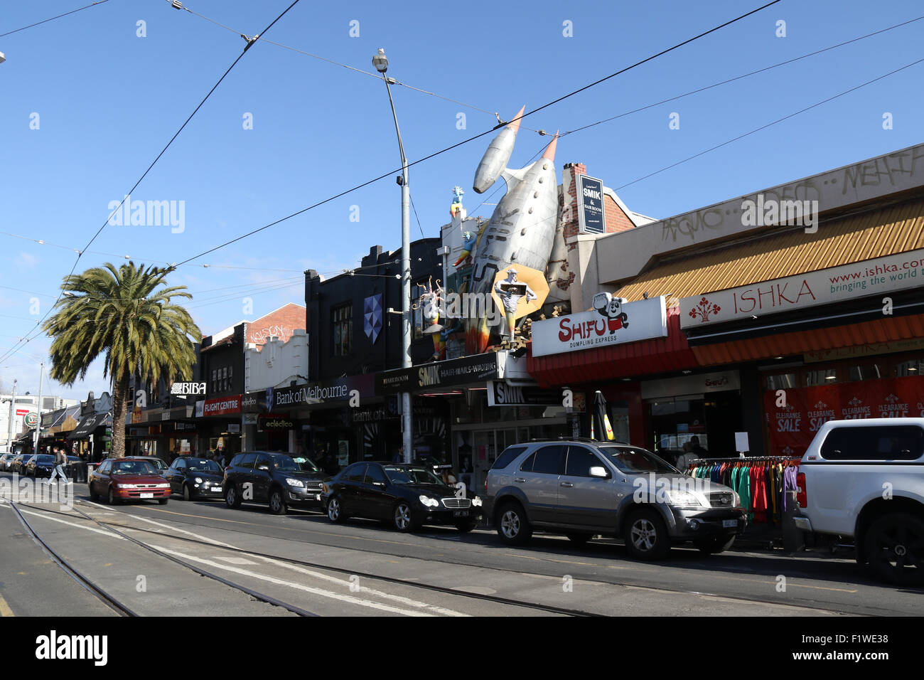 Acland Street in St Kilda, Melbourne, Victoria, Australia Stock Photo ...