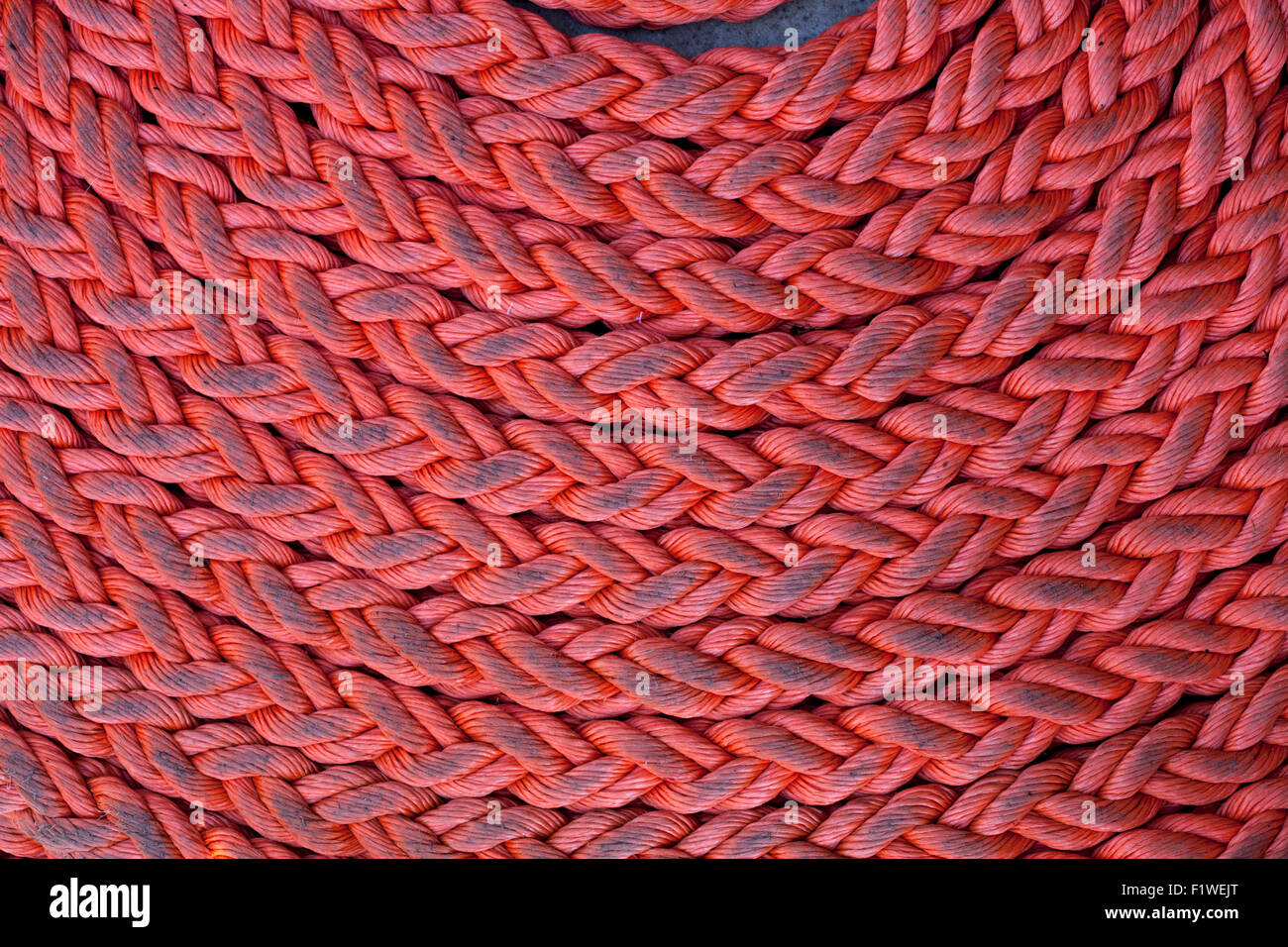 Red nylon rope texture Stock Photo - Alamy