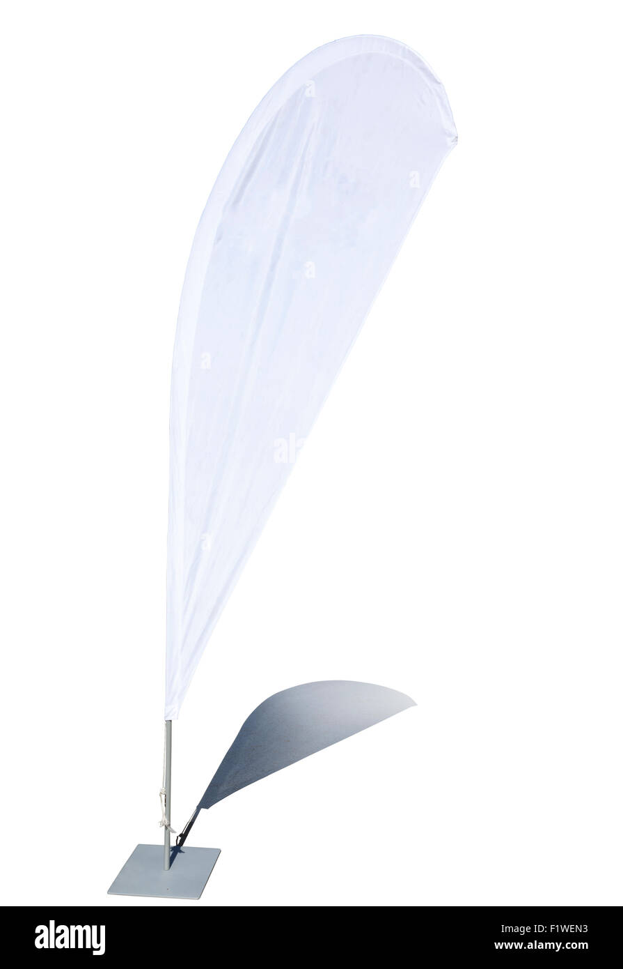 Blank advertising beach flag banner hi-res stock photography and images -  Alamy