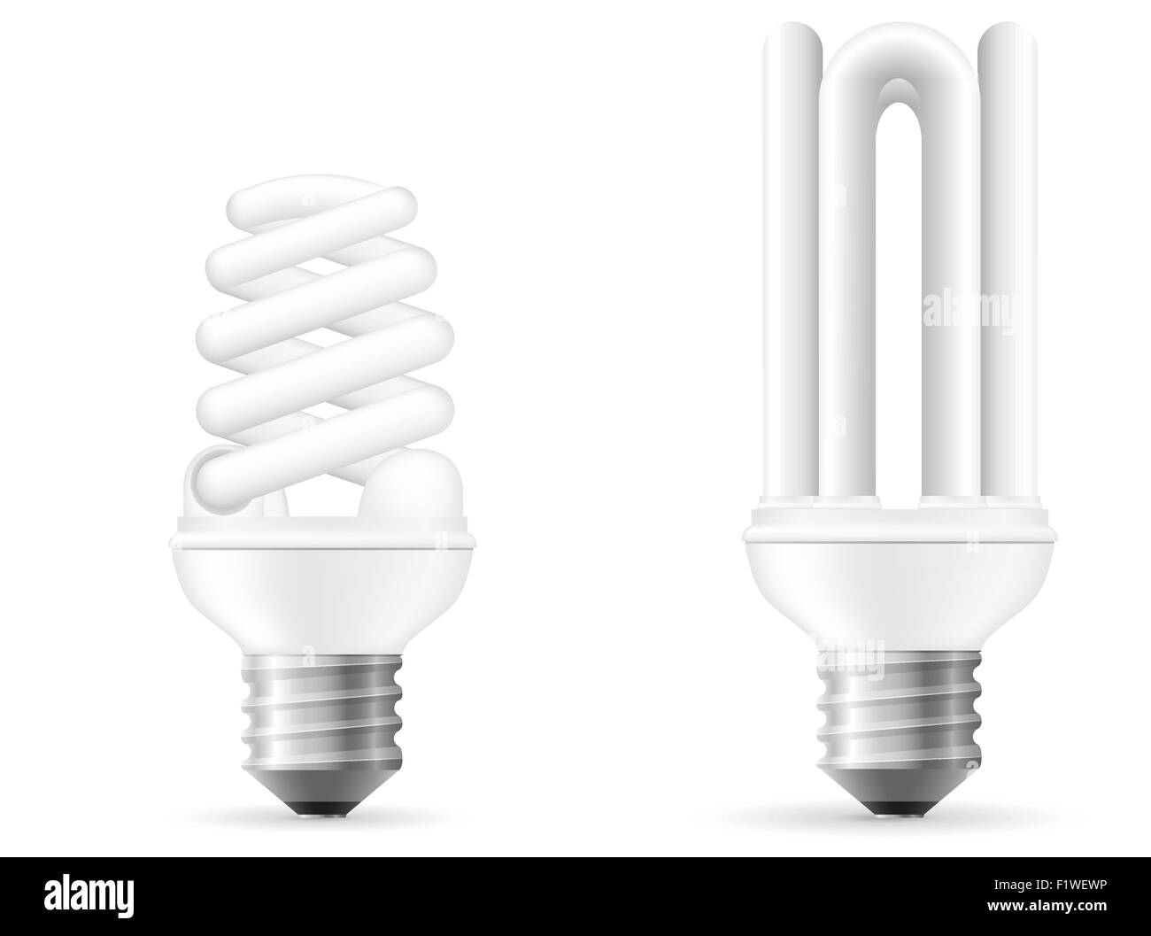 energy saving light bulb vector illustration isolated on white ...