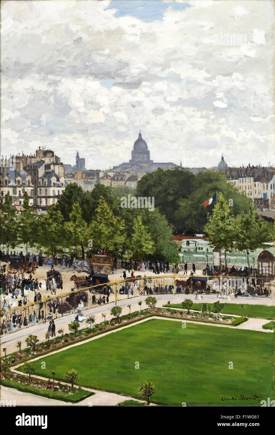 Claude Monet - Garden of the Princess, Louvre Stock Photo