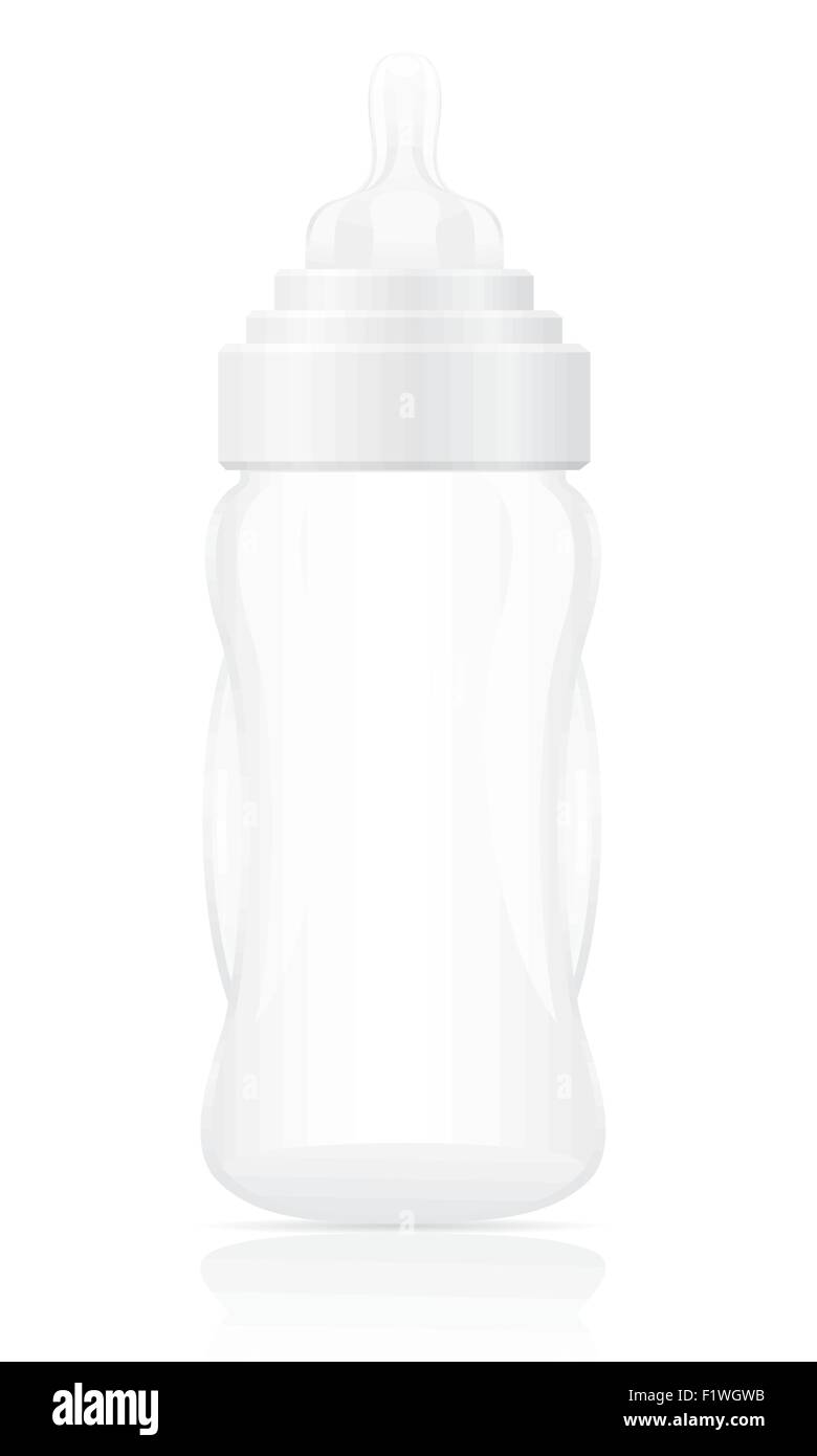 baby bottle vector illustration isolated on white background Stock ...