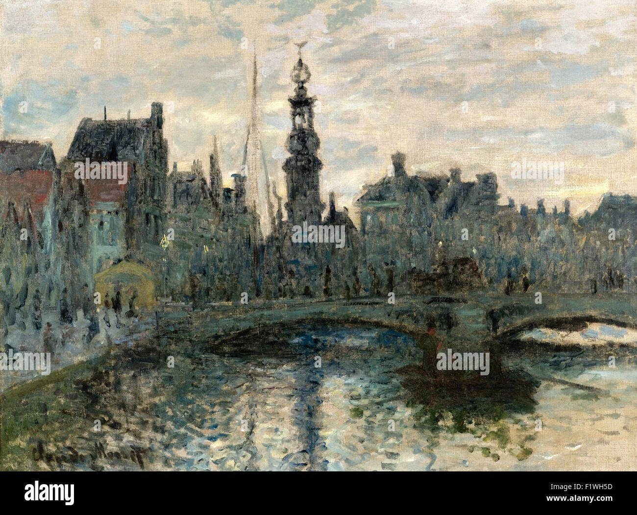 Claude Monet - Le Binnen Amstel, Amsterdam Stock Photo