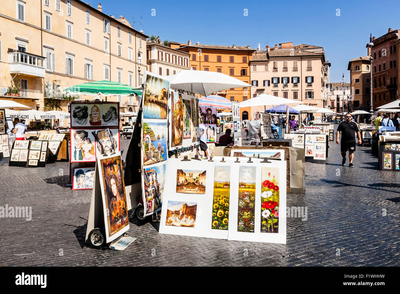 18th Century Piazza Navona, Rome, Italy. Prints from Design Pics