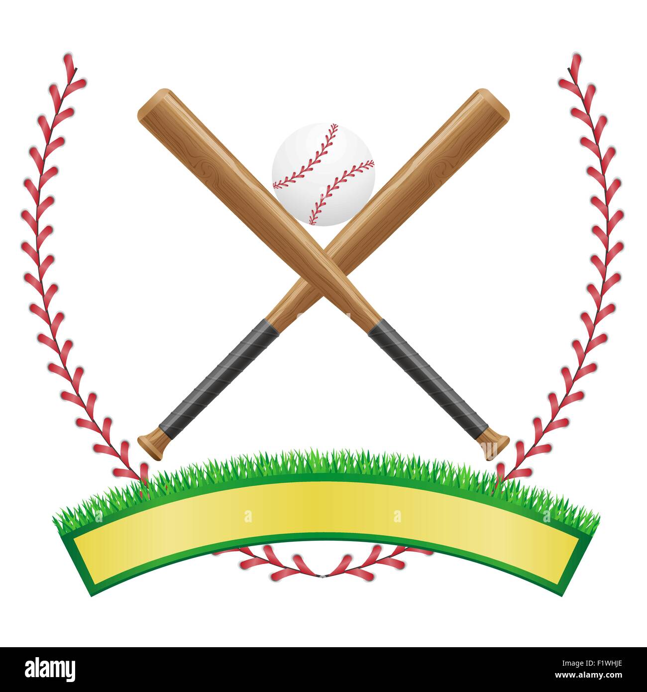 baseball banner emblem vector illustration isolated on white background Stock Vector