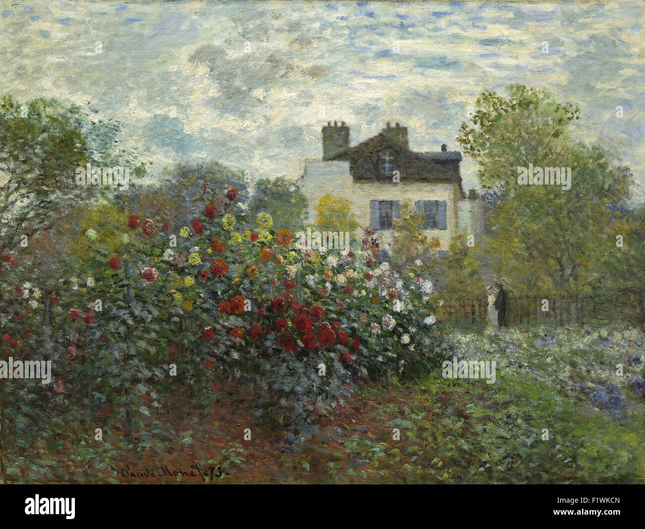 Claude Monet - The Artist's Garden in Argenteuil (A Corner of the Stock
