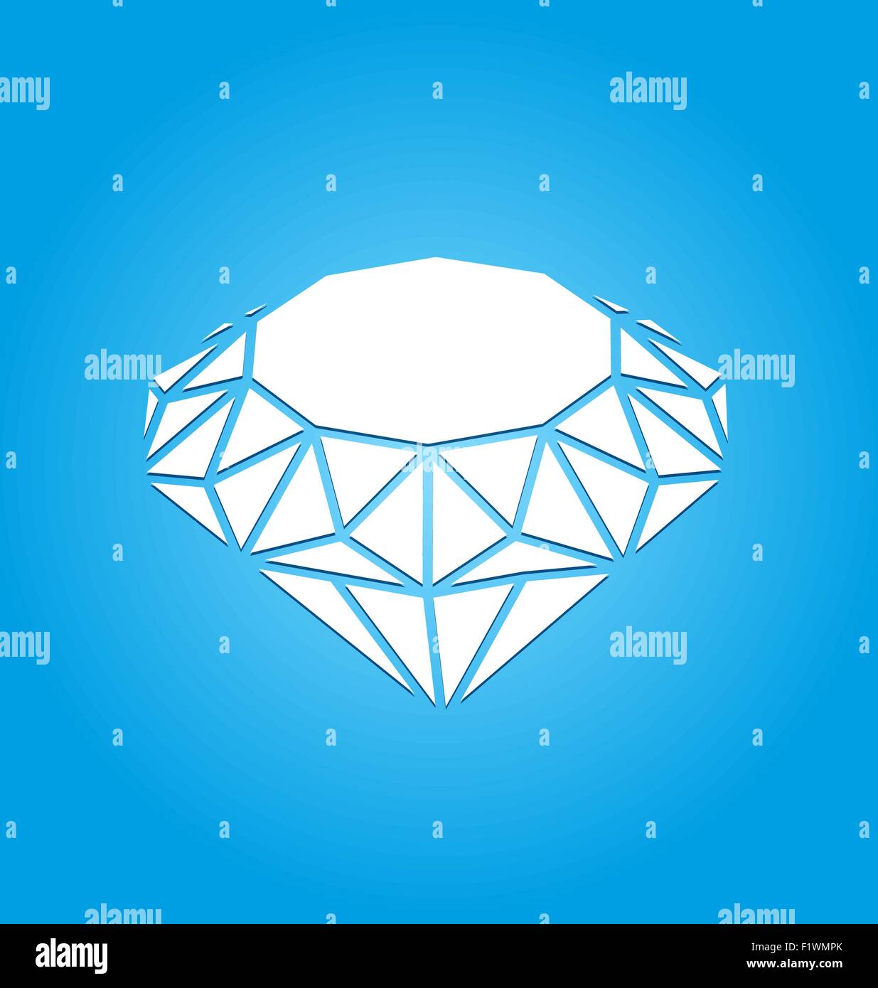 Diamond flat icon illustration Stock Vector Images - Alamy
