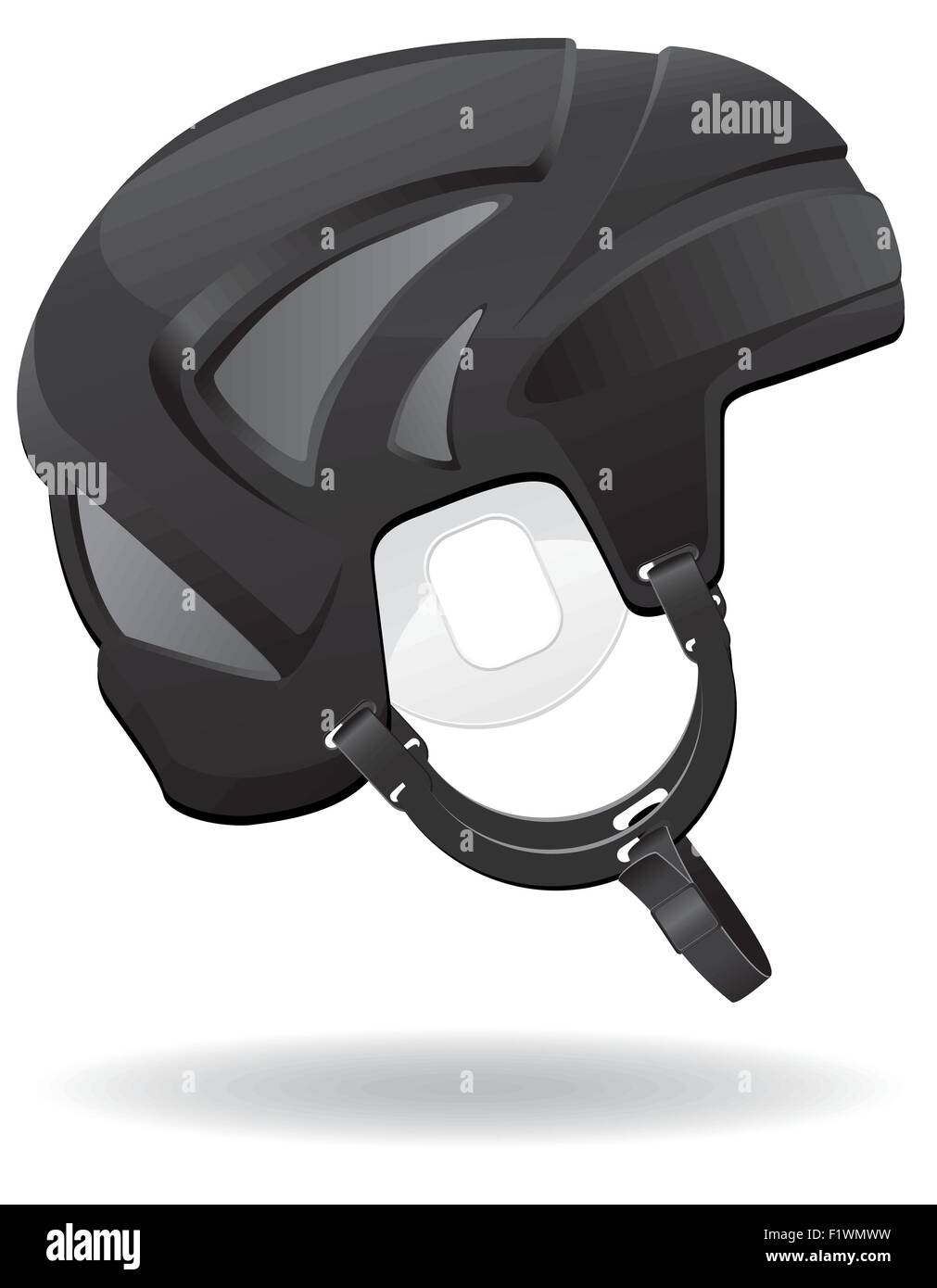 hockey helmet vector illustration isolated on white background Stock ...