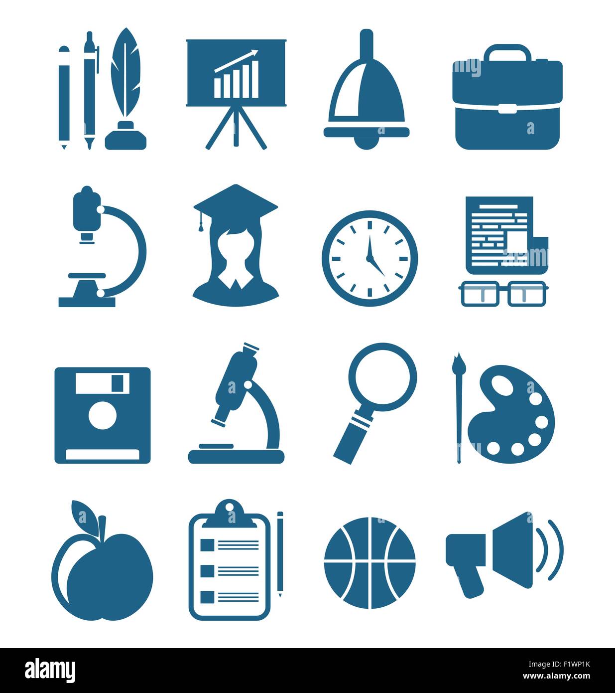 Microscope simple icons in Stock Vector Images - Alamy