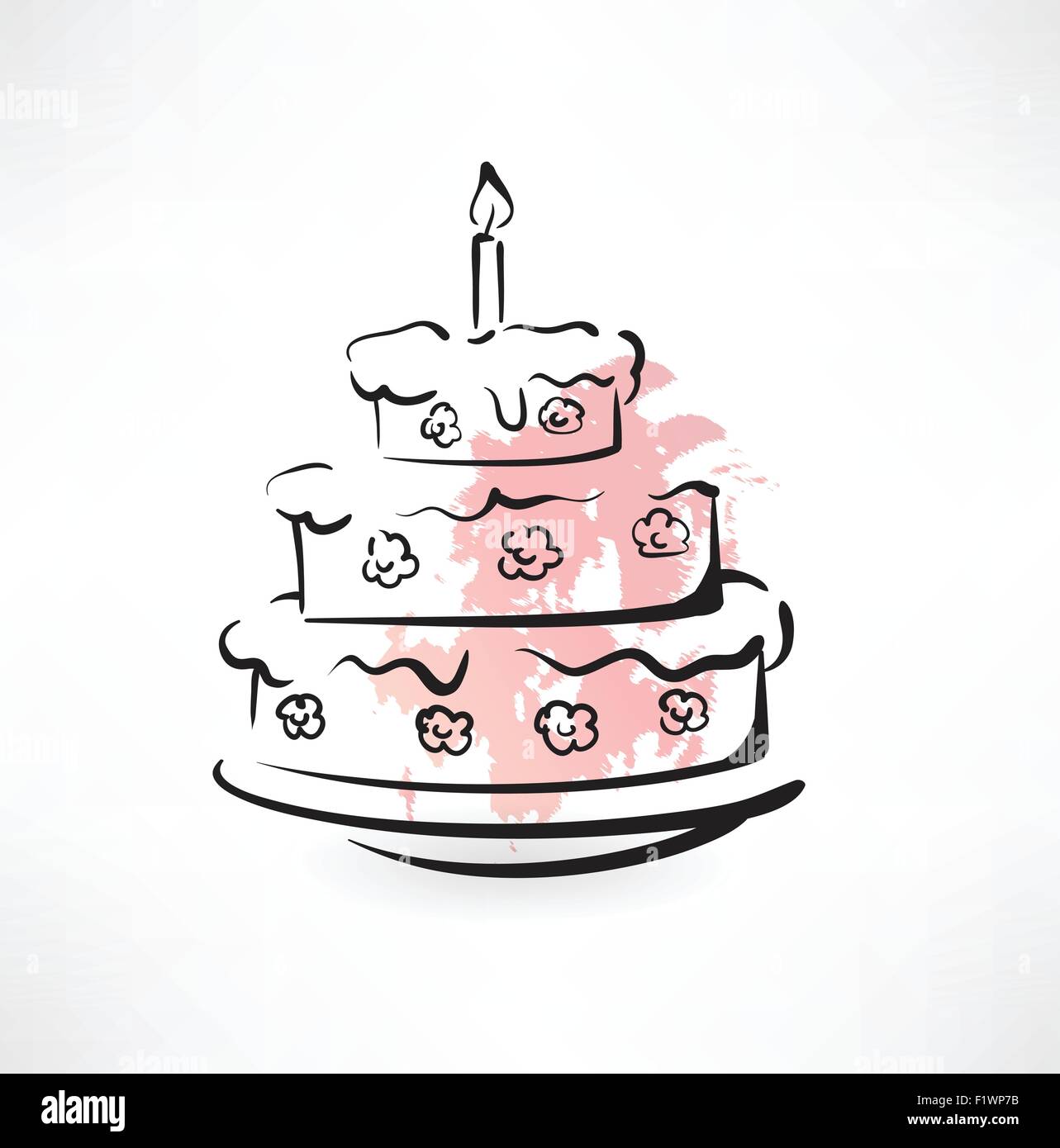 Leaf shape cake Stock Vector Images - Alamy