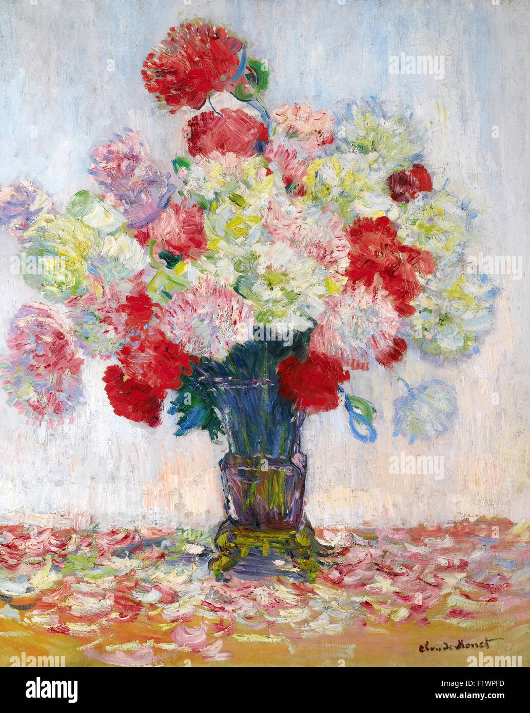 Claude Monet - Vase de Pivoines Stock Photo