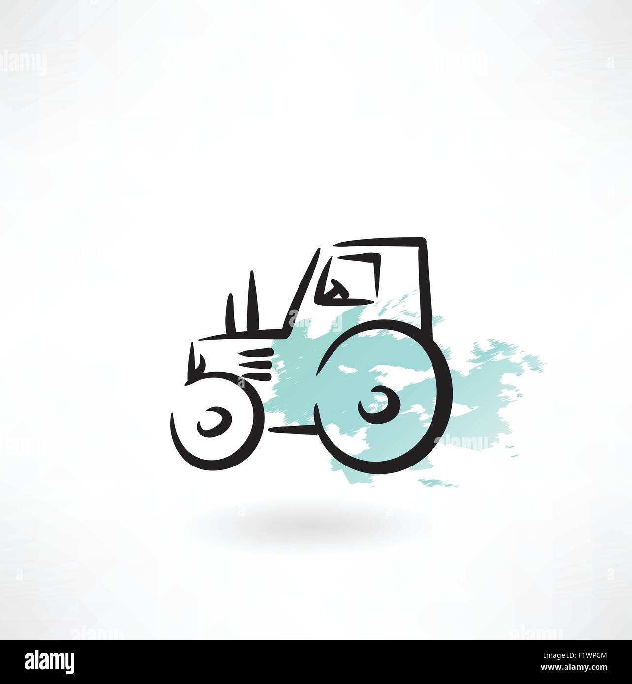 Grunge tractor Stock Vector Images - Alamy