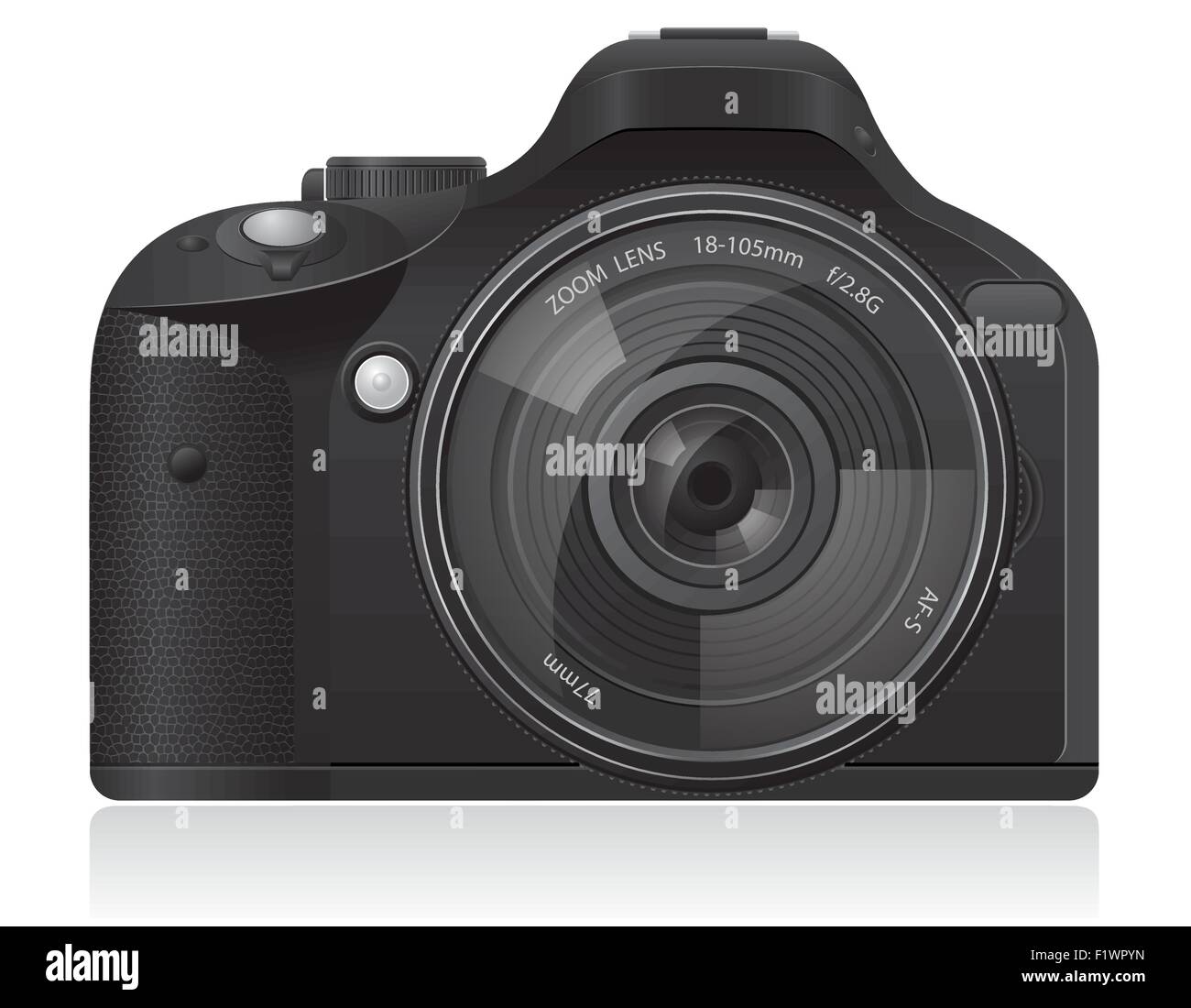 photo camera vector illustration isolated on white background Stock ...