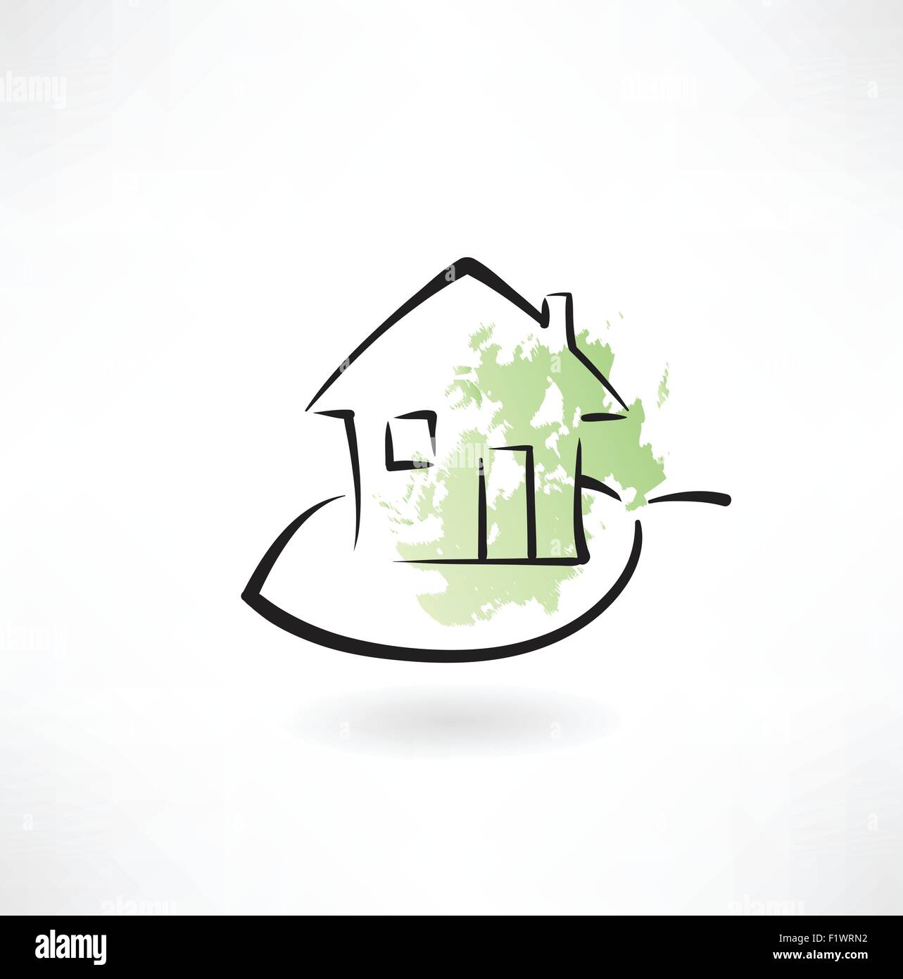 eco house icon Stock Vector Image & Art - Alamy