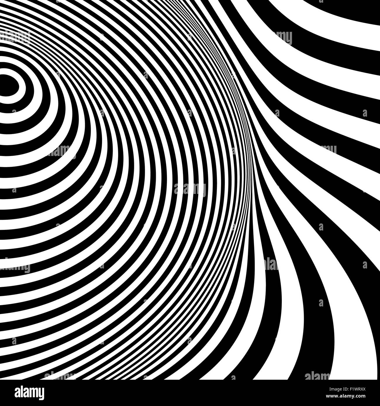 Black and white abstract striped background. Optical Art Stock Vector ...