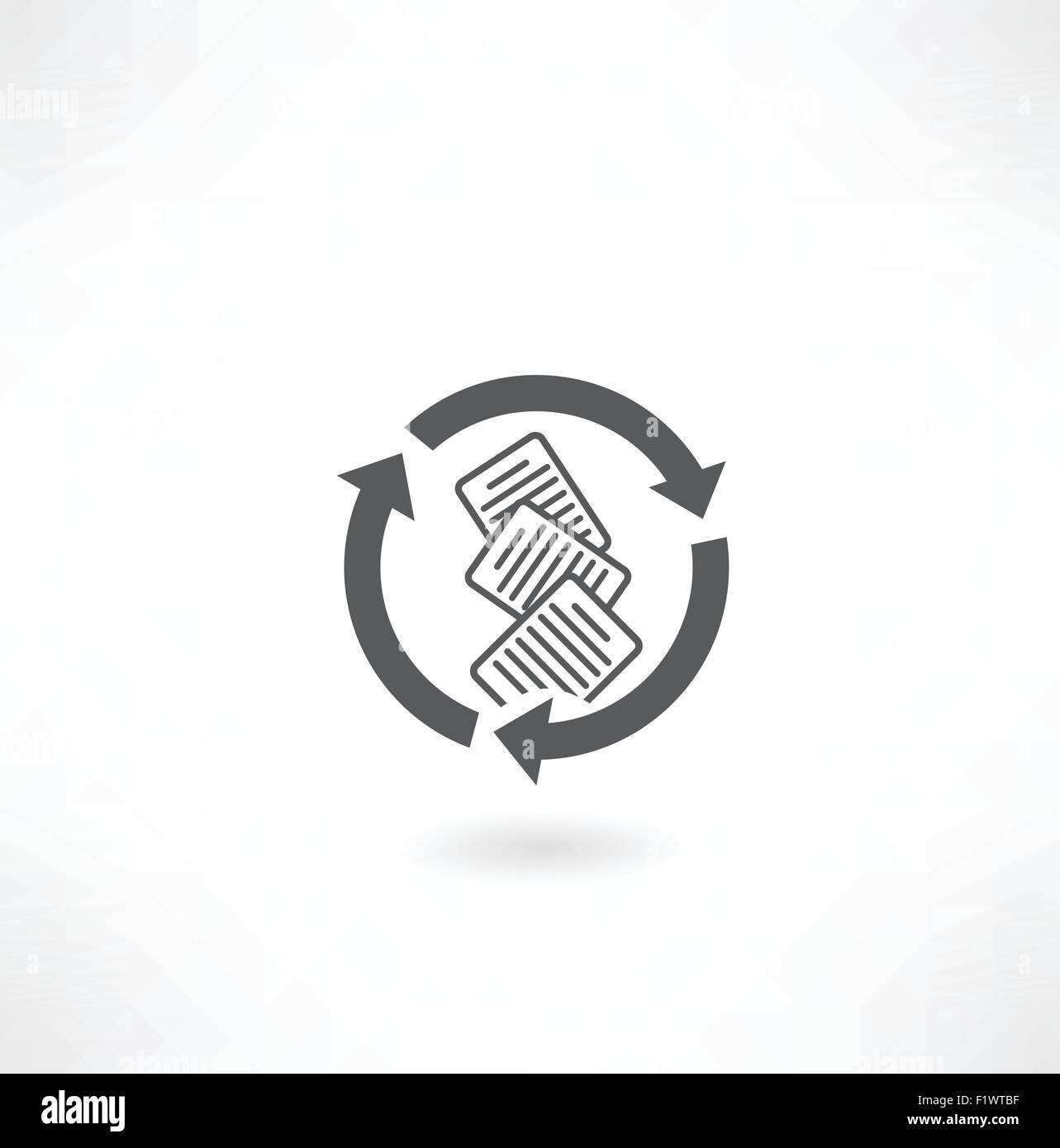 arrows documents icon Stock Vector Image & Art - Alamy