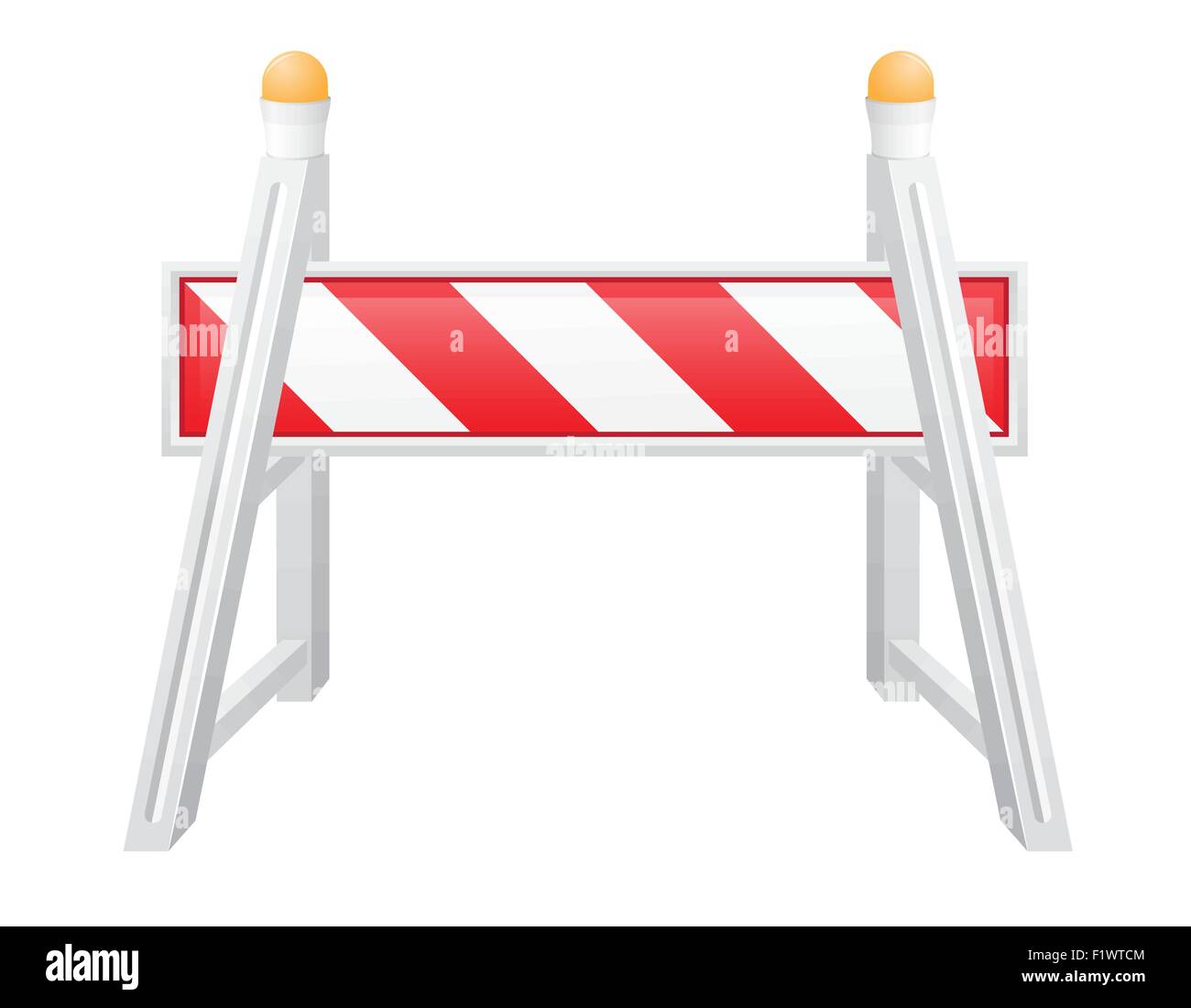 road barrier vector illustration isolated on white background Stock ...
