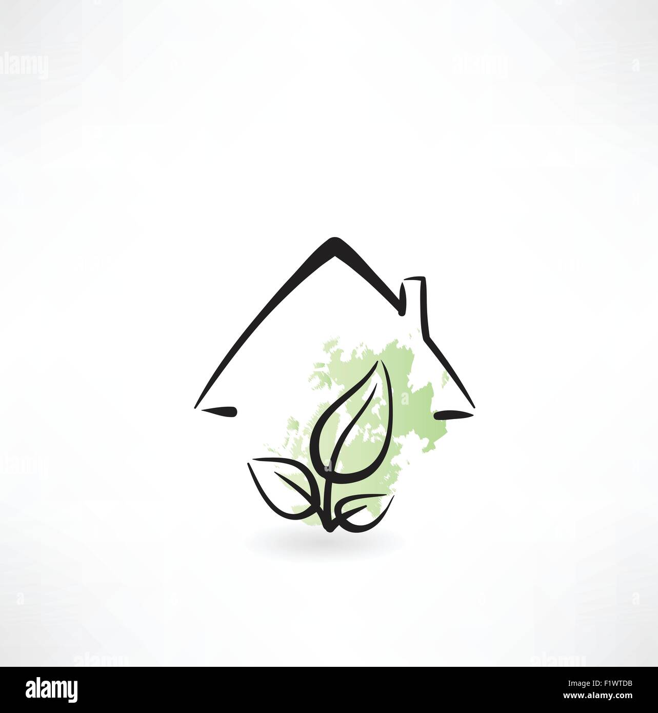 eco house icon Stock Vector Image & Art - Alamy