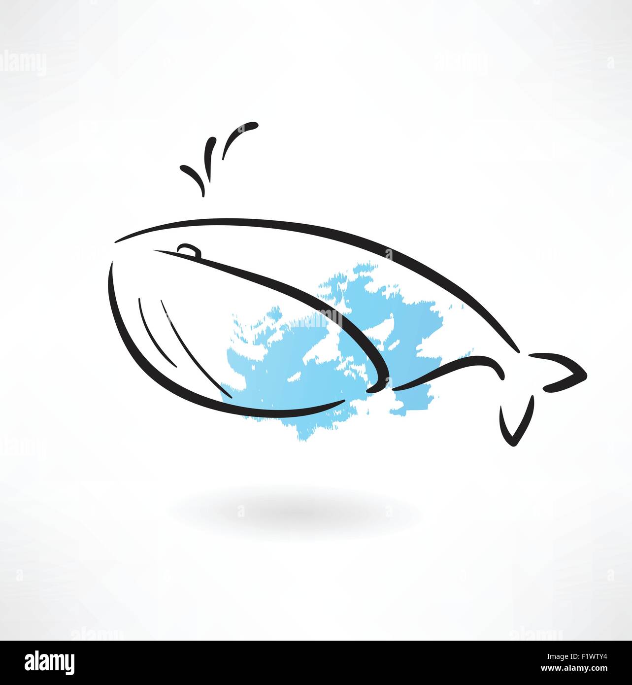 Whale icon hi-res stock photography and images - Alamy