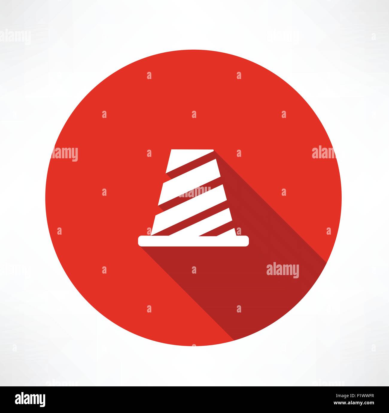 Vector illustration of traffic cone Flat modern style vector ...