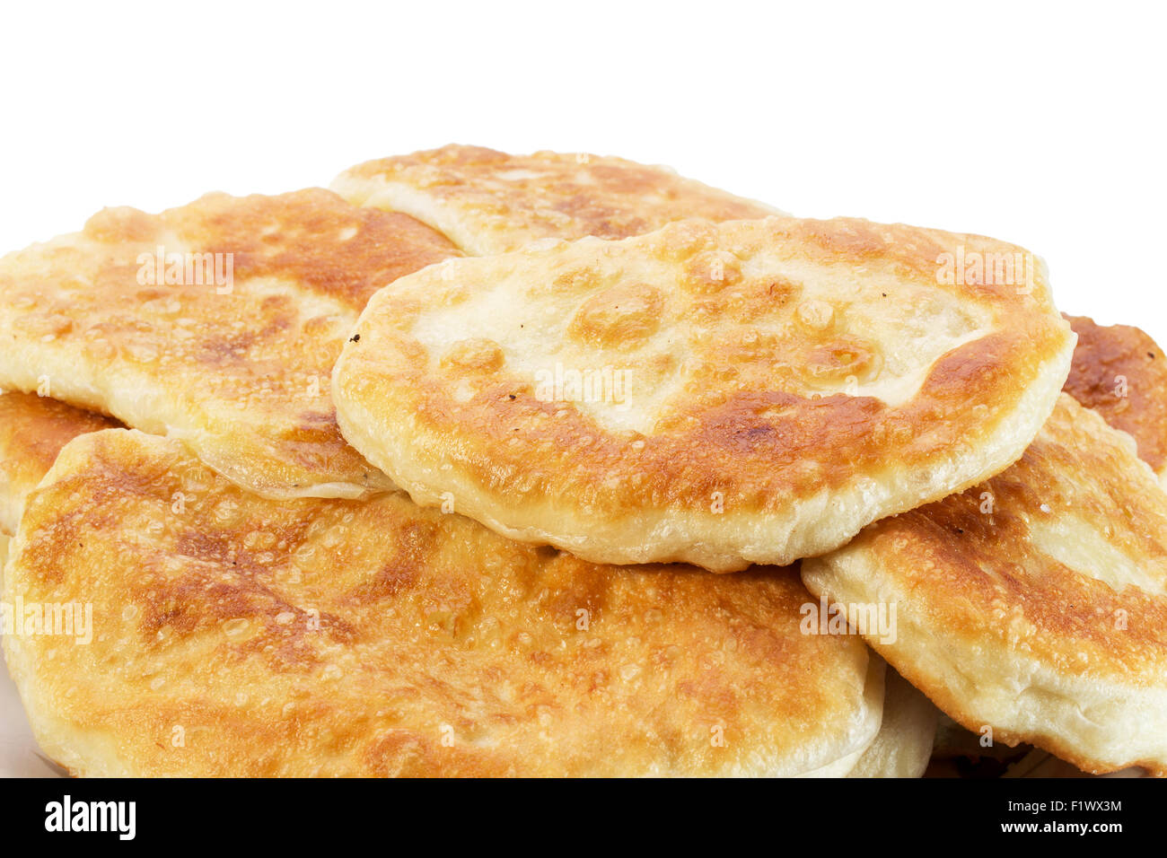 fried patties isolated on the white background. Stock Photo