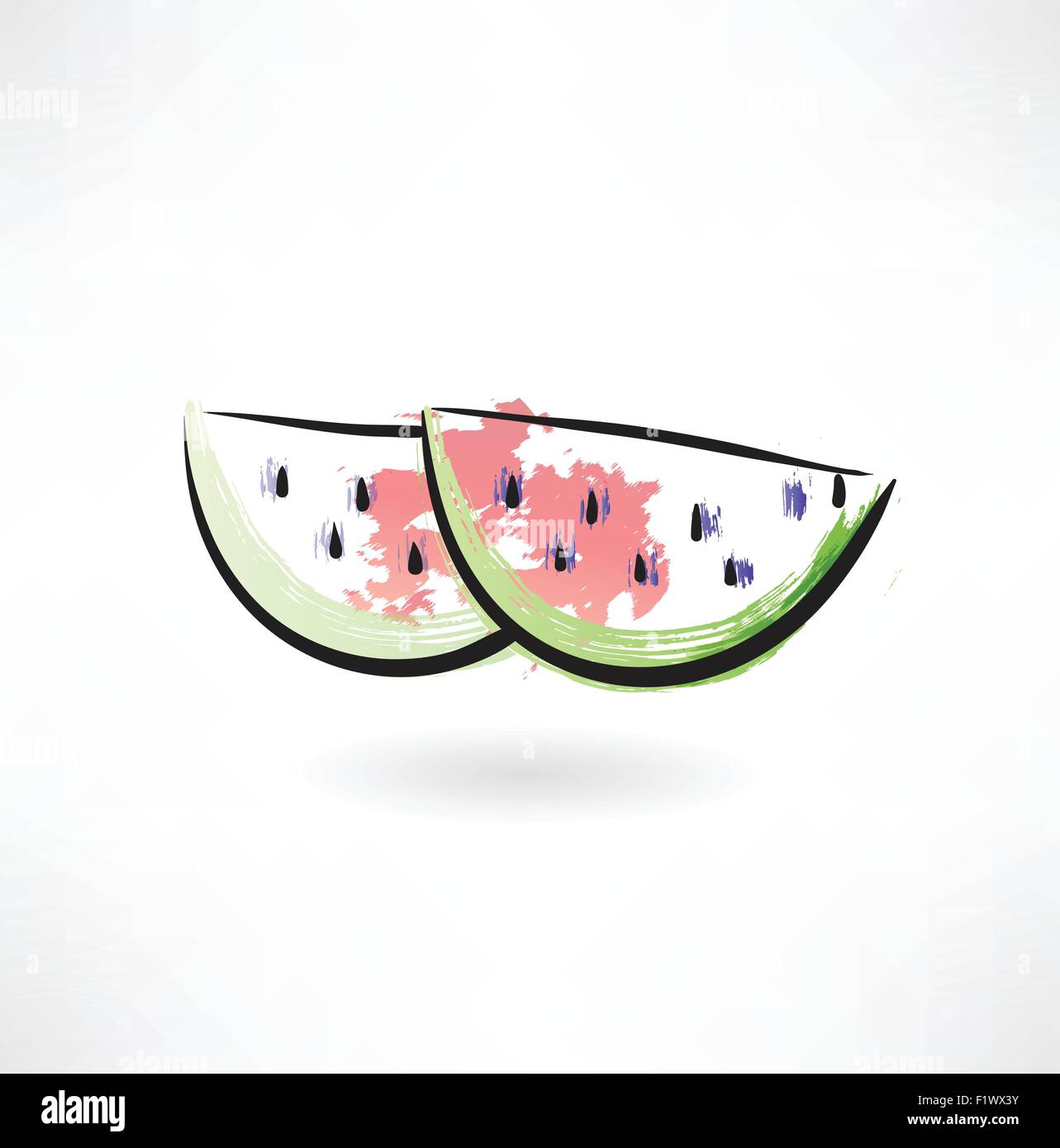Watermelon abstract art Stock Vector Images - Alamy