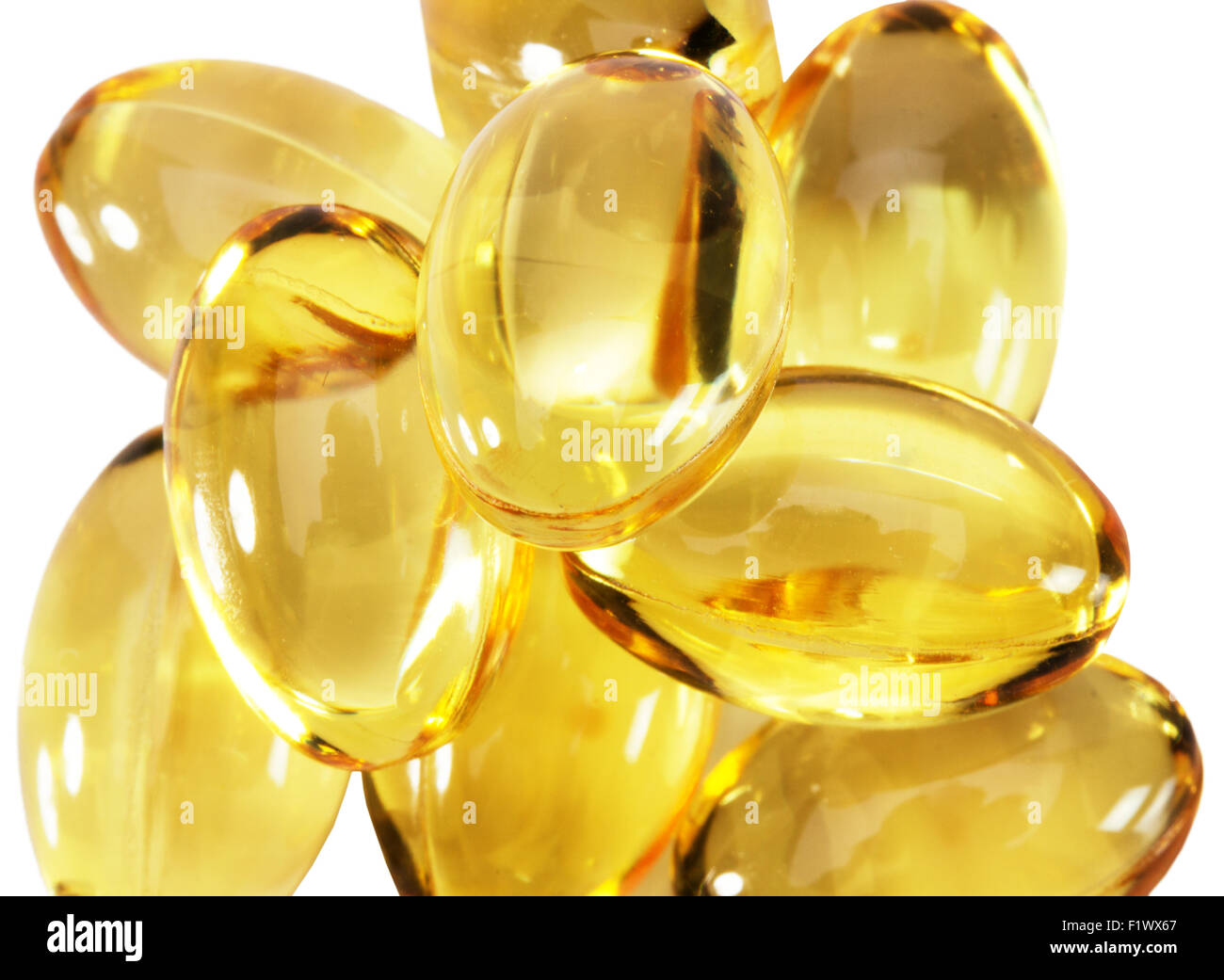 fish oil capsules isolated on white background Stock Photo Alamy