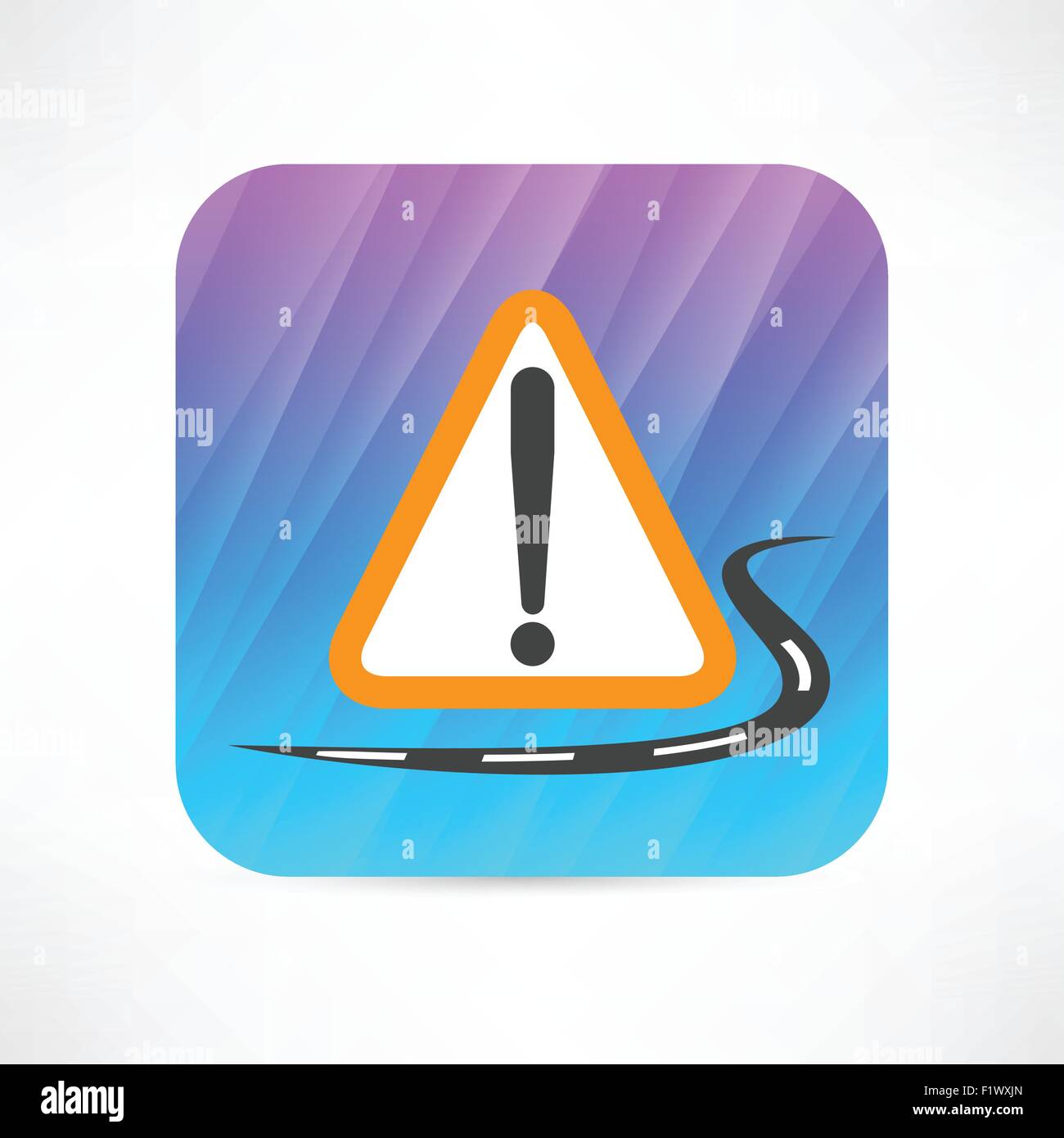 warning triangle icon Stock Vector