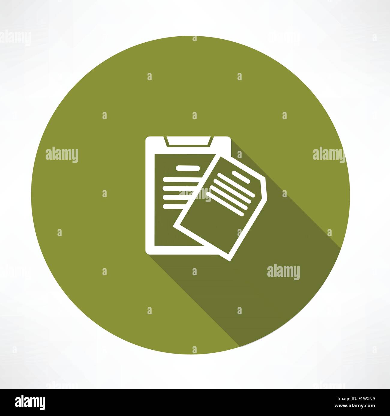 notepad icon. Flat modern style vector illustration Stock Vector Image ...