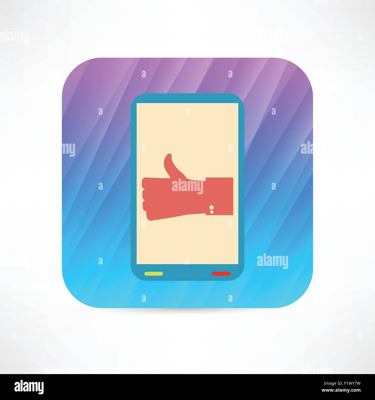 thumb up icon Stock Vector