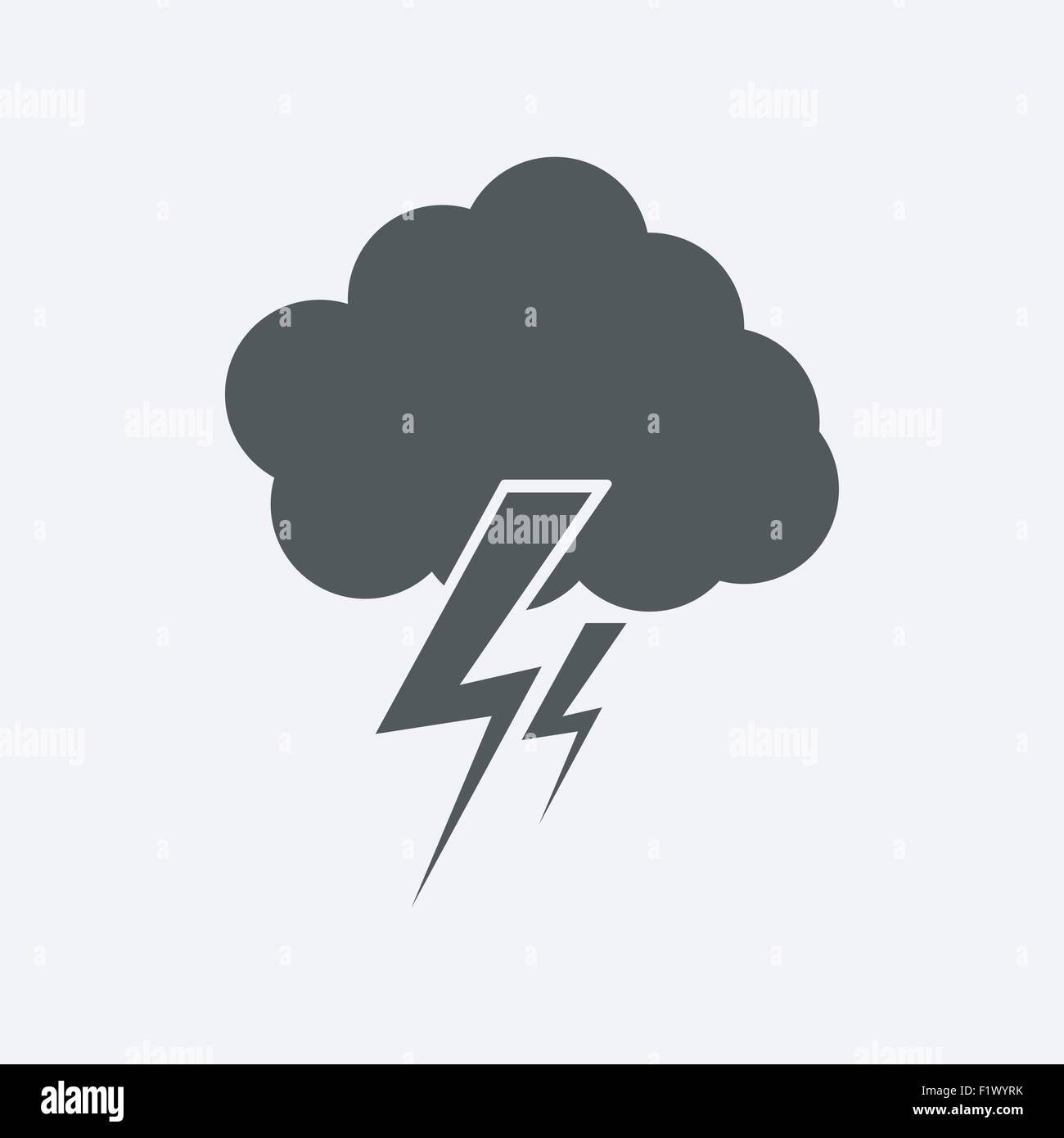 cloud lightning icon Stock Vector Image & Art - Alamy
